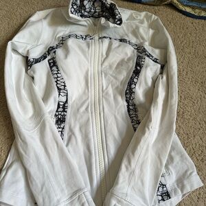 Lululemon define White Jacket with Black Accents size 4